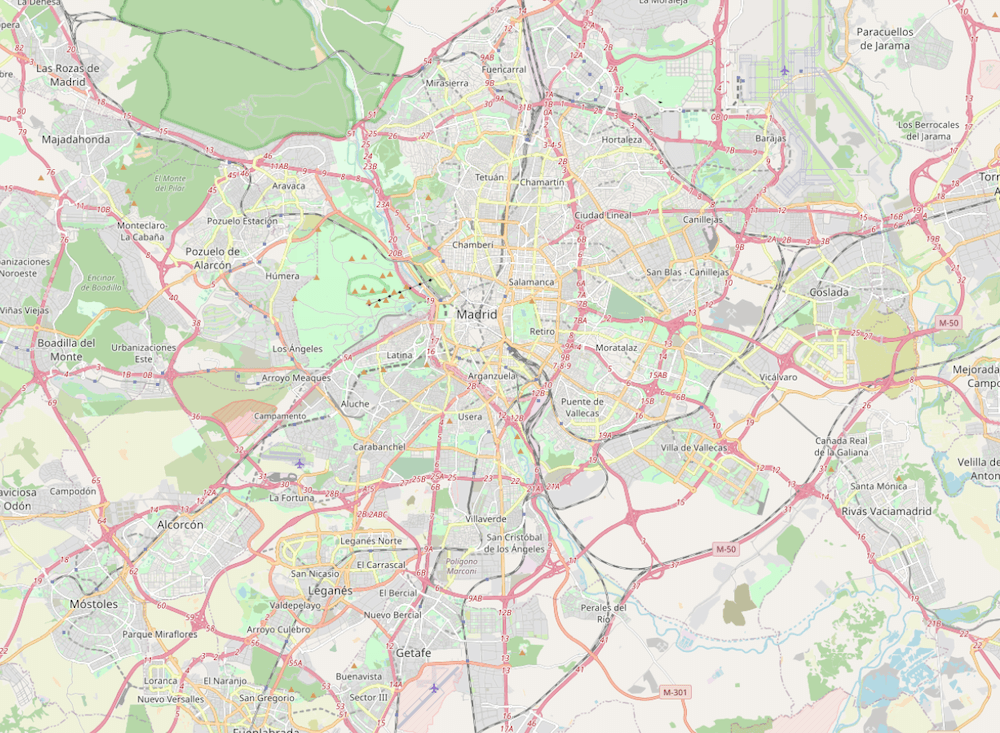 Madrid's map